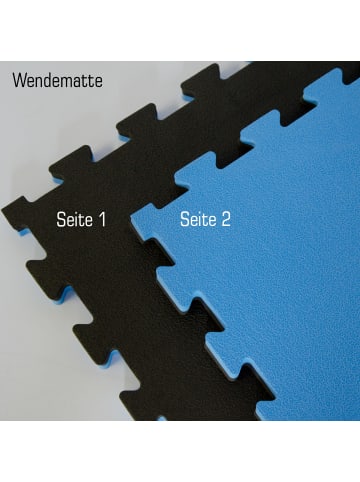 eyepower 2,5cm dicke Fitnessmatte - 90x90cm Bodenschutzmatte Gym Matte Sport Puzzlematte