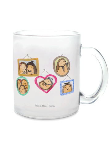 Mr. & Mrs. Panda Teetasse Igel Familie ohne Spruch in Transparent