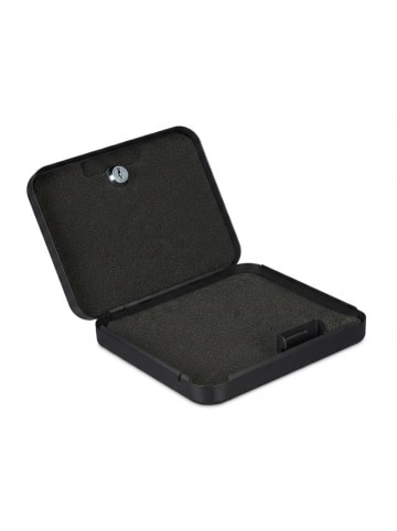 relaxdays Sicherheitsbox in Schwarz - (B)17 x (H)5 x (T)25 cm
