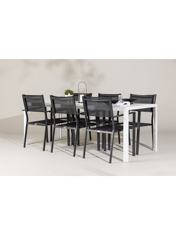 ebuy24 Gartenset Break 7-teilig Weiß 90 x 205 cm
