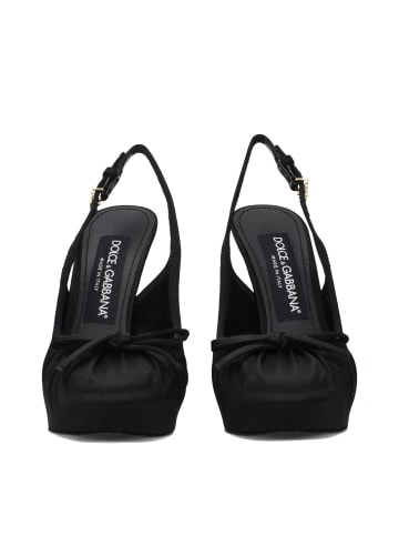 Dolce & Gabbana Schwarz Satin High Absatz Pumps
