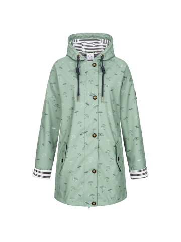 DEPROC Active Regenjacke Friesennerz WIZZARD PEAK UMBR in Grau