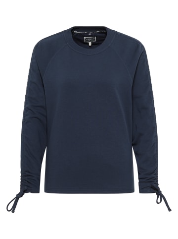 DreiMaster Maritim Sweatshirt Mit Rundhals in Dunkelmarine