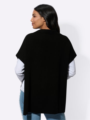 Sieh an! Poncho in schwarz