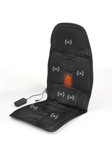 VITALmaxx Massagesitz 12V schwarz mit Wärmefunktion inkl. Fernbedienung Schwarz
