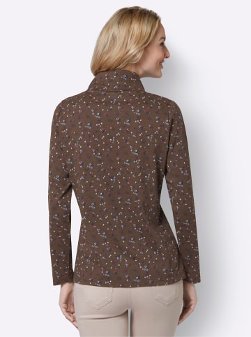 WITT WEIDEN Langarmshirt in schoko-bedruckt