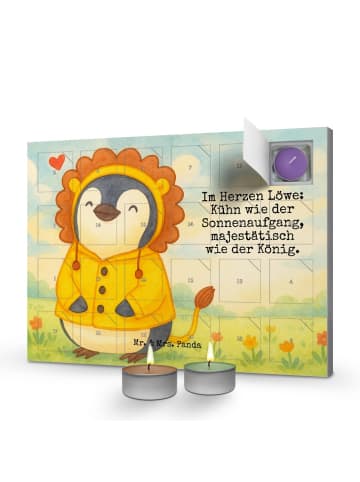 Mr. & Mrs. Panda adventskalender kerzen Löwe Astrologie Design m... in Weiß