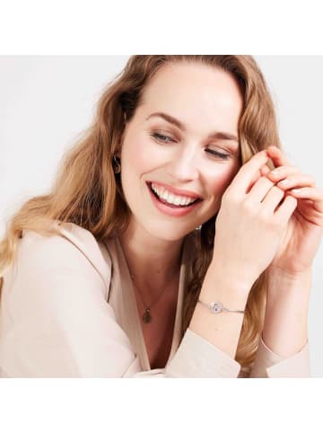 Lucardi Halskette "Buchstabe W" Rund