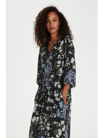 Kaffe Kleid KAekua in Black Multi Color Flower Print