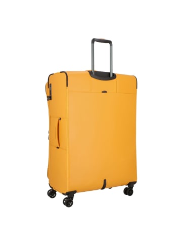 Mandarina Duck Eco Coated 4 Rollen Trolley XL 83 cm mit Dehnfalte in duck yellow