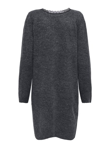 ONLY Strickkleid in Dark Grey Melange