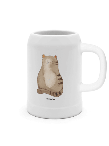 Mr. & Mrs. Panda Krug Katze Sitzen ohne Spruch in Weiß