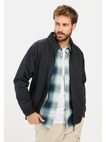 Camel Active Sweatjacke mit einrollbarer Kapuze in Dunkelblau