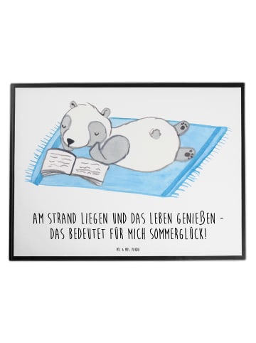Mr. & Mrs. Panda tischschutzmatte Sommerglück mit Spruch in Weiß