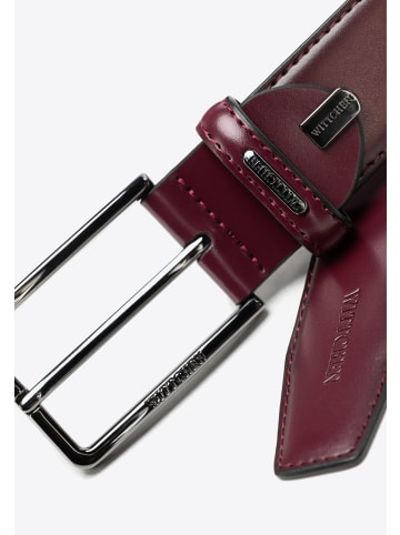 Wittchen Leather belt in Bordeaux