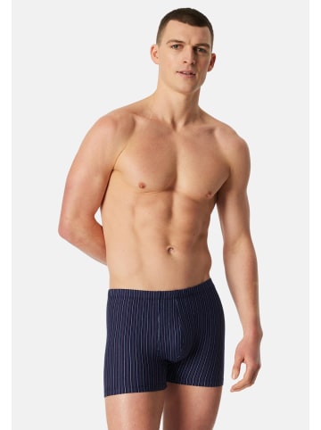 Schiesser Retro Short / Pant 95/5 Essentials - Organic Cotton in Schwarz / blau