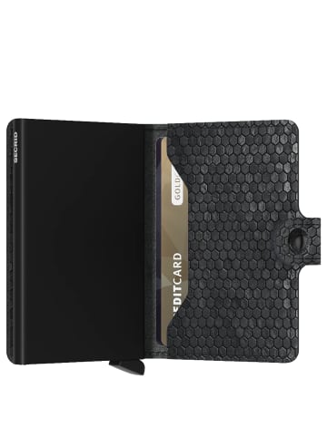 Secrid Hexagon Miniwallet - Geldbörse 6cc 10.2 cm RFID in schwarz