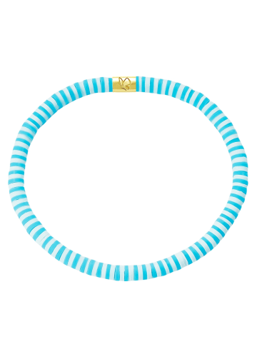 Glanzstücke München Armband aus Sterling Silber mit Heishi Perlen in gelbgold