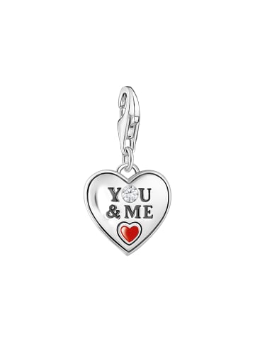 Thomas Sabo Charm-Anhänger in silber, weiß, rot