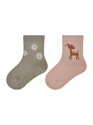 Sterntaler ABS Socken 2er-Pack Reh in zartrosa