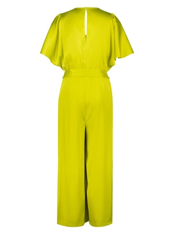 Zero  Jumpsuit Satin mit Stoffgürtel in Apple Green