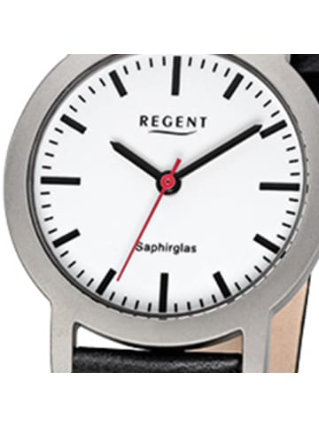 Regent Analog-Armbanduhr Regent Titan-Uhren schwarz klein (ca. 28mm)