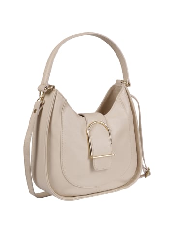 Toscanto Leder Schultertasche Toscanto Tasche beige ca. 30cm