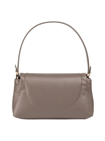 DuDu Melville Schultertasche Leder 31 cm in taupe