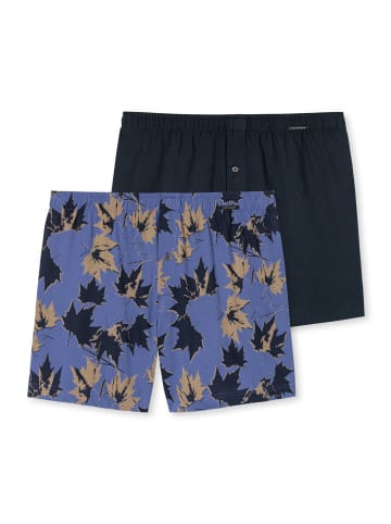 Schiesser Boxershort 2er Pack in Dunkelblau/Hellblau