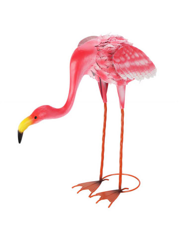 PROGARDEN Gartenfigur Flamingo in rosa