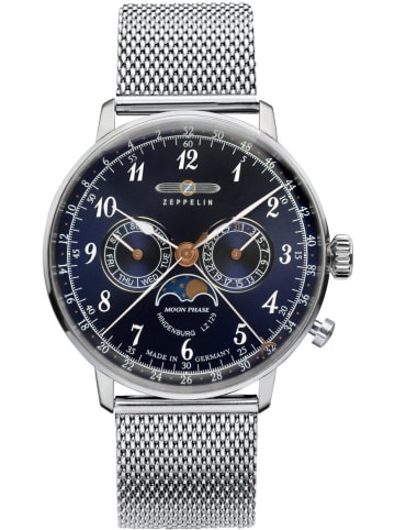 Zeppelin Uhr in Blau