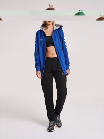 Hummel Reißverschluss Kapuzenpullover Hmlgo Damen in TRUE BLUE
