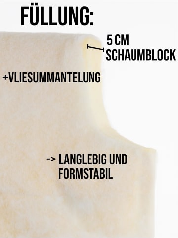 Aspero 6 Premium Hochlehner Stuhlauflagen in Orange