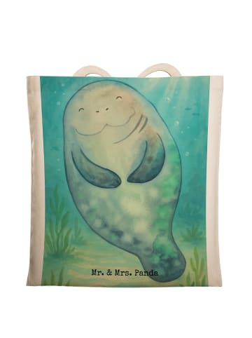 Mr. & Mrs. Panda totebag Seekuh Happy Design ohne Spruch in Weiß