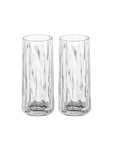 koziol 2er Set Longdrinkglas Superglas Club No. 3 250 ml in transparent