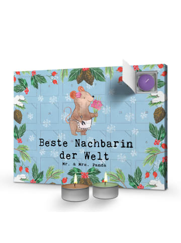 Mr. & Mrs. Panda Duftkerzen Adventskalender Maus Beste Nachbarin... in Eisblau