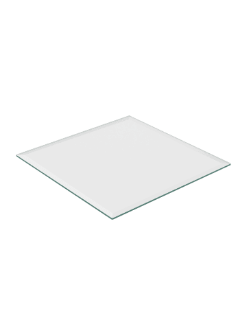 relaxdays Glasplatte in Transparent - 80 x 80 cm