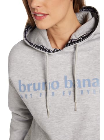 Bruno Banani Hoodie ohne Reißverschluss Calderon in Grau / Melange