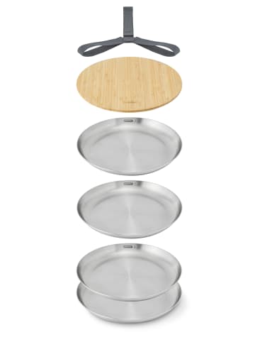 Black+Blum BLACK+BLUM | Teller, PICKNICK, edelstahl, 4 Stück