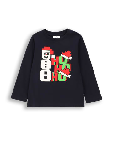 Coccodrillo T-Shirt mit langen Ärmeln in dunkelblau
