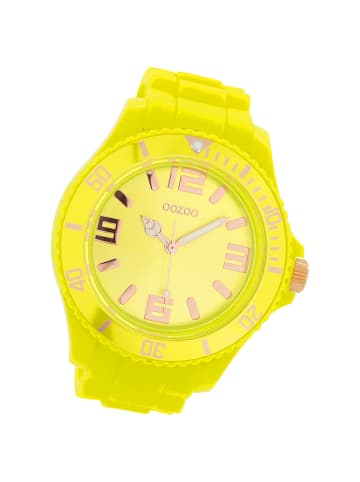 Oozoo Analog-Armbanduhr Oozoo Timepieces gelb extra groß (ca. 48mm)