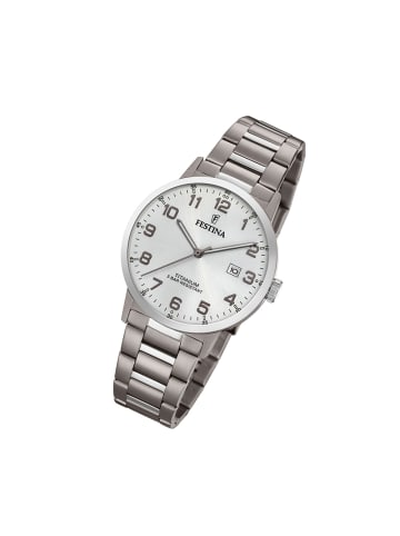 Festina Analog-Armbanduhr Festina Klassik silber groß (ca. 40mm)