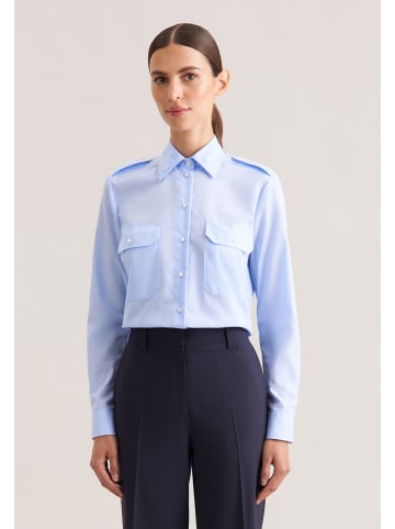 Seidensticker Pilotenbluse Slim in Hellblau