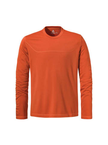Schöffel T-Shirt "CIRC Longsleeve Style Smue MNS" in ochre rust