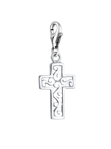 Nenalina Charm 925 Sterling Silber Kreuz in Silber