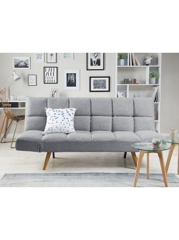 Beliani 3-Sitzer Sofa INGARO in Grau/Braun - (W) 182 x (H) 86 x (L) 80 cm