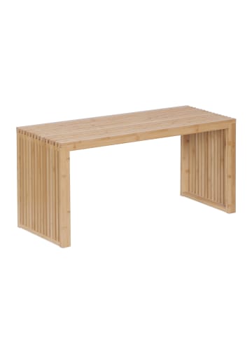 relaxdays Sitzbank in Natur - (B)90 x (H)43 x (T)33 cm