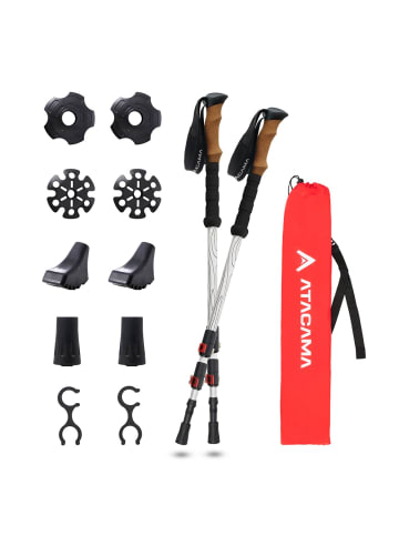 Atacama Wanderstöcke Aluminium Schwarz
