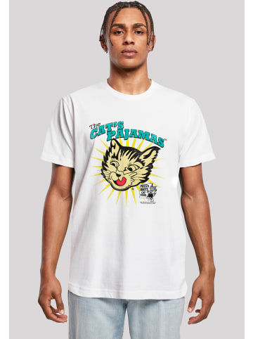 F4NT4STIC T-Shirt Puss N Boots The Cats Pajamas Vintage Art in weiß