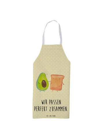 Mr. & Mrs. Panda Grillschürze Avocado Toast mit Spruch in Gelb Pastell